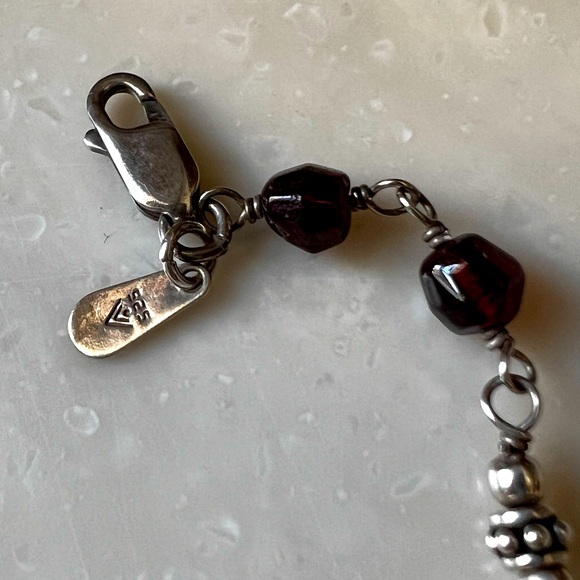Silpada Garnet and Silver Necklace - Picture 6 of 6